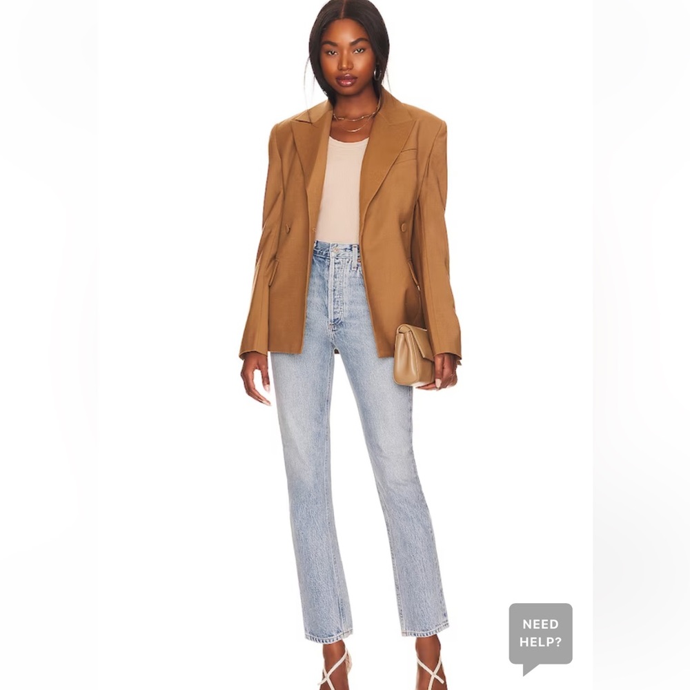 Agolde Riley High Rise Straight Crop - Picture 4 of 9